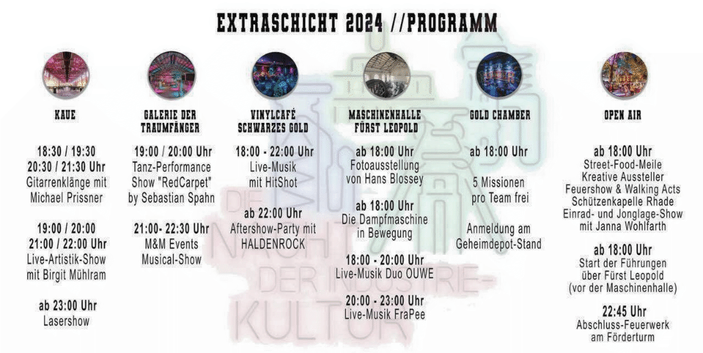 Extraschicht 2024 – Programm & Lageplan